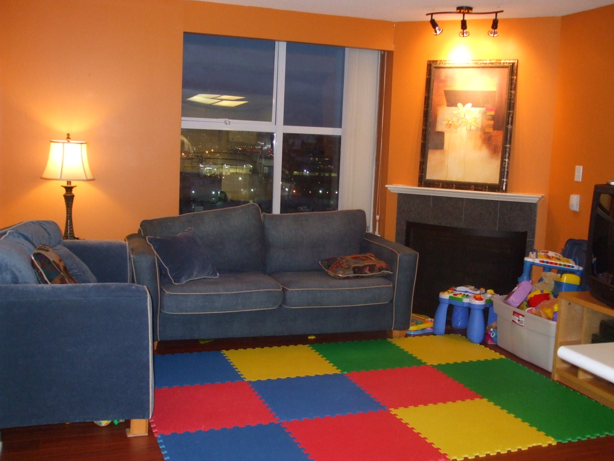 Living Room at 1002 - 1255 Main St, Downtown, Vancouver